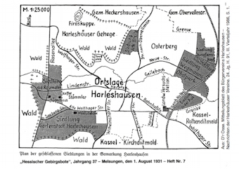Vorschaubild Siedlungen Harleshausen 1931