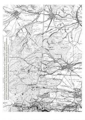 Vorschaubild Ausschnitt Kurhess. Niveaukarte 1859