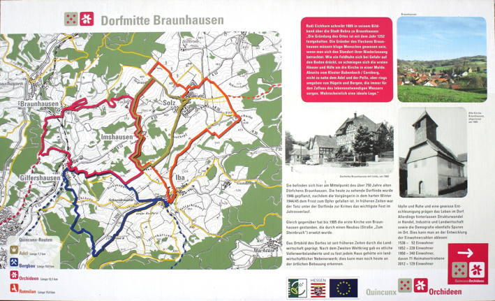 Vorschaubild Infotafel Quincunxpfade Braunhausen