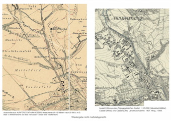 Vorschaubild Kartenvergleich 1859 und 1909